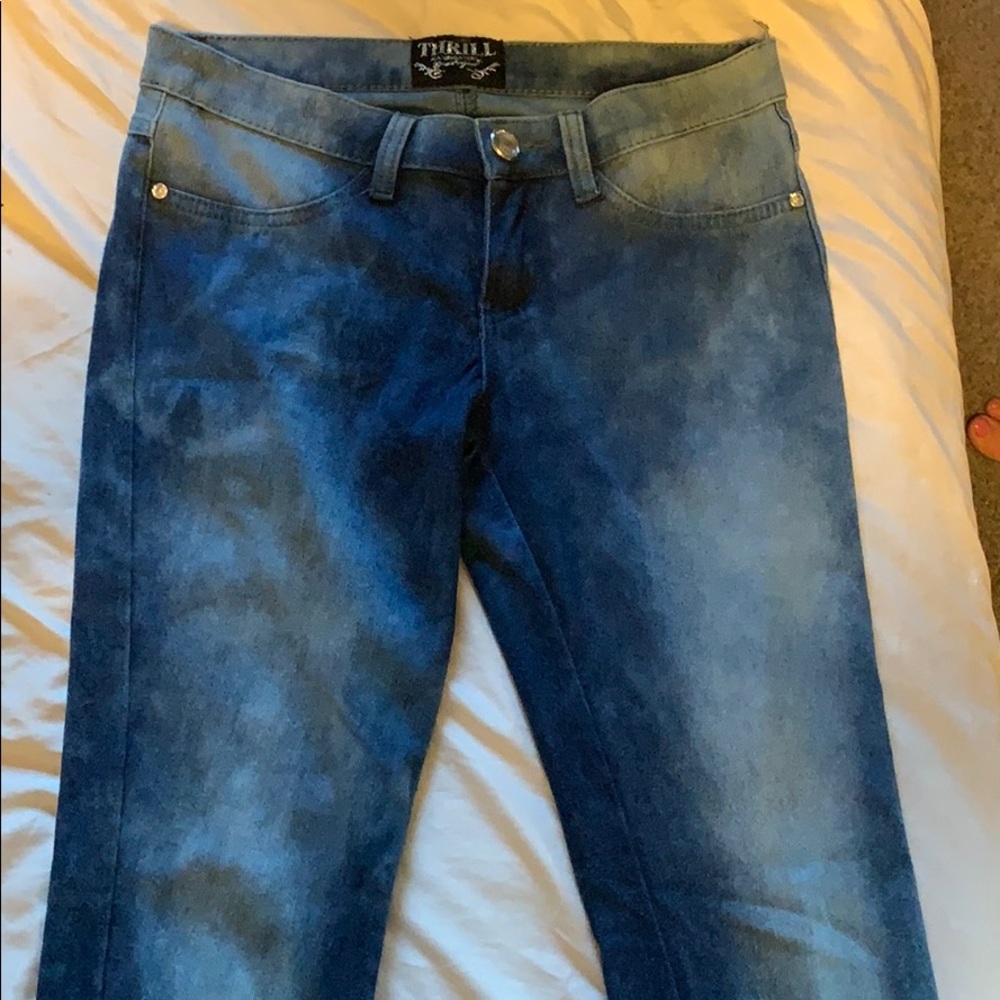 White washed jeggings